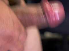 Stroking My Cock With A Lil BIt Of Wine