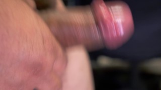 Stroking My Cock With A Lil BIt Of Wine