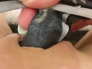 You will definitely want to sniff these panties! Dirty creamy worn panties and horny pussy POV