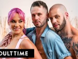 ADULT TIME - Bisexual Studs Join Big Booty Babe Siri Dahl For THE BEST MMF THREESOME!