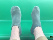 Preview 3 of WHENEVER YOU THINK OF FEET - THINK OF ME - MANLYFOOT - FUN AT THE FAIR - FERRIS WHEEL FOOT FETISH🦶