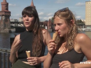 Sexy Lesbians Enjoy each Other's Shaved Pussy