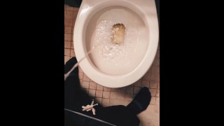 Pissing and male moaning 