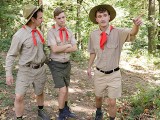 Boys At Camp - New Scout Gets Stripped Down And Receives A Naughty Treat From His Scout Masters