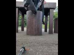 野外 女装 ロングブーツ オナニー レザー 踏み潰し 美脚  日本人 崇拝 サディスト SM - Screenshot 14 of 16 - Fetish Boots