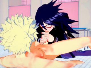 My Hero Academia Hentai - Bakugou Katsuki x Namuri Kayama Blowjob with cumshot in her mouth and fuck