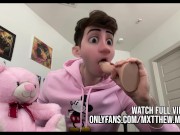 Preview 3 of Cute Disney Cartoon Boy Sucks on a Dildo