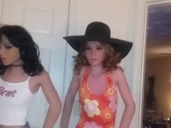 Sex Doll Jelena invites doll friends over to watch her get fucked 