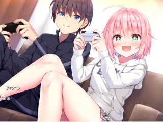 【エロゲー 電子処女 が現れた！ コマンド！？動画5】一緒にゲームしてはしゃぐカナタちゃんが可愛すぎる！(巨乳Vtuberモノ抜きゲー(体験版) Hentai game Denshi Otome ga