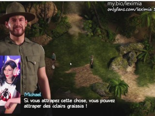 (Partie 47) She comments the game in french( porngame letsplay FRENCH ) Treasure of nadia