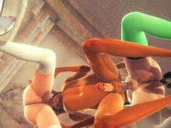 Yaoi Femboy - Simon Threesome with two femboys in a Church