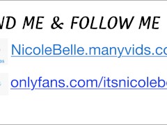 RIDING WHILE WATCHING HENTAI DROP OUT- PREVIEW- NICOLE BELLE