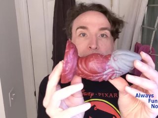 Reviewing Bad Dragon Apollo with my mouth and fucking my ass!