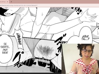 CuteBunnybell reacciona a delicioso manga hentai_de tetonas_compradoras de semen