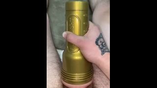 Creampie my Fleshlight, wishing it was your pussy