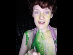 Irish BDSM  feeds you soup then throws potatoes & peas at herself for you