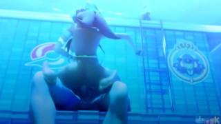Тренер Nessa Присоединяется К Вам Для Страстного Секса В Бассейне Pokemon