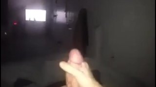 Stroking out a huge cumshot (throwback video)