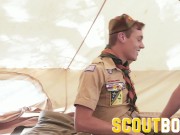 Preview 5 of ScoutBoys - Sexy, smooth scout screams as he's fucked raw by hung mate
