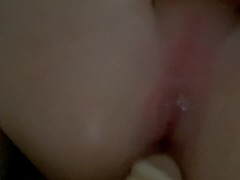 I slowly deflower my little ass