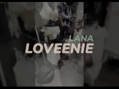 Video Lana got very turned on by a fan gift, fucked herself with an Austin dildo in the locker room of a l