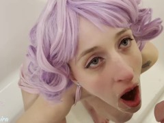 Thirsty Slut Drinks Piss And Wants More - Lana Amira