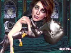 HERMIONE VS. BBC HARRY IN AN ANAL INTERRACIAL GANGBANG