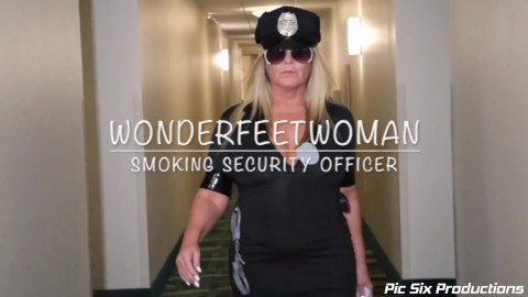 WonderFeetWoman Smoking Security Officer Preview