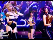Preview 5 of [MMD] GFRIEND - Glass Bead Sexy Kpop Dance Ahri Akali Kaisa Seraphine Gwen KDA League of Legends