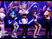 Preview 6 of [MMD] GFRIEND - Glass Bead Sexy Kpop Dance Ahri Akali Kaisa Seraphine Gwen KDA League of Legends