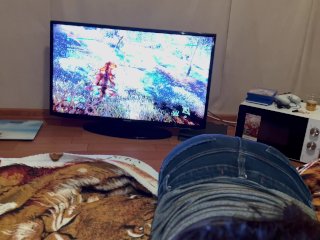 I play Horizon_and my neighbor makes_cunnilingus - Lesbian;illusion