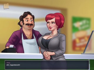 cartoon, redhead, big boobs, adult visual novel
