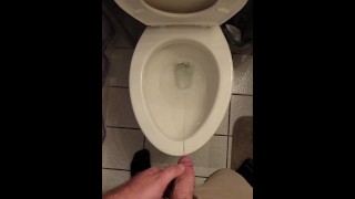 Pissing while hard 