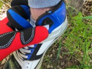 Preview 1 of Enjoying friend's DC, worn socks, feet - Part 1 (Full version is coming on OF in a few weeks)