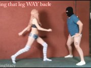 Preview 3 of Busty Ballbusting Ball Kicking Instructional Video, Fertility Experiment Trailer