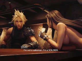 ティファ、完全にNaked、歩き回る-ヌードウォークスルーFF7 RMKパート1