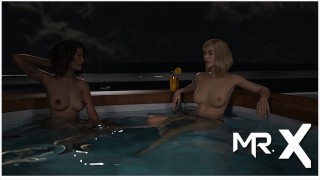 WaterWorld - Femme infidèle dans un bain à remous avec une fille E1 #52