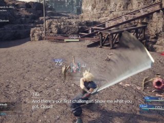 Tifa, Fully Naked, Walking Around - Nude Walkthrough FF7 RMK Part2