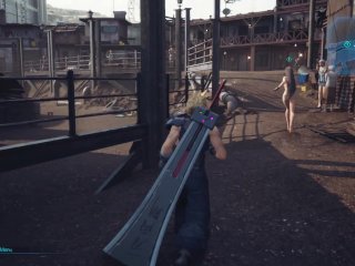 Tifa, Fully Naked, Walking Around - Nude Walkthrough FF7 RMK Part 2