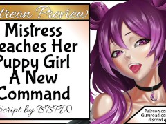 F4F Mistress Teaches Her Puppy Girl A New Command: Lick!