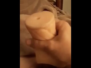 handjob, pocket pussy, vertical video, masturbation