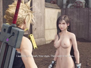 tifa lockhart, naked, hentai, big boobs
