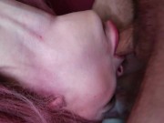 Preview 3 of Extreme Close Up Upside Down Throat Fucking
