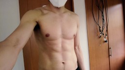 [Haute qualité d'image] [Voix de l'apparence] [Non censuré] Vidéo de masturbation masculine musculai