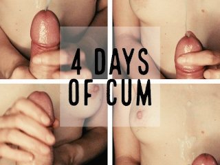 cum on tits, babe, fast handjob, point of view