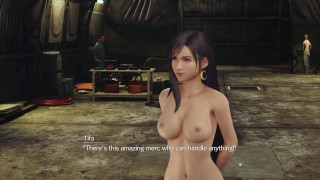 ティファ、完全にNaked、歩き回る-ヌードウォークスルーFF7 RMKパート4