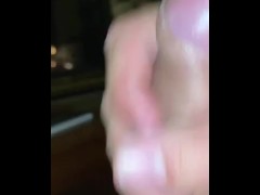 Cute chubby bear cums in hotel after getting off by the smell of his pits