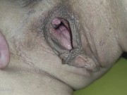 Preview 5 of Look inside this tiny MILF hole POV. Pussy close up view