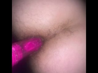 he's not gay so he fucked me with my dildo