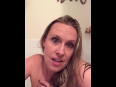 CUM get to know me - a playful chat and TiTS rub down in the bath with MILF
